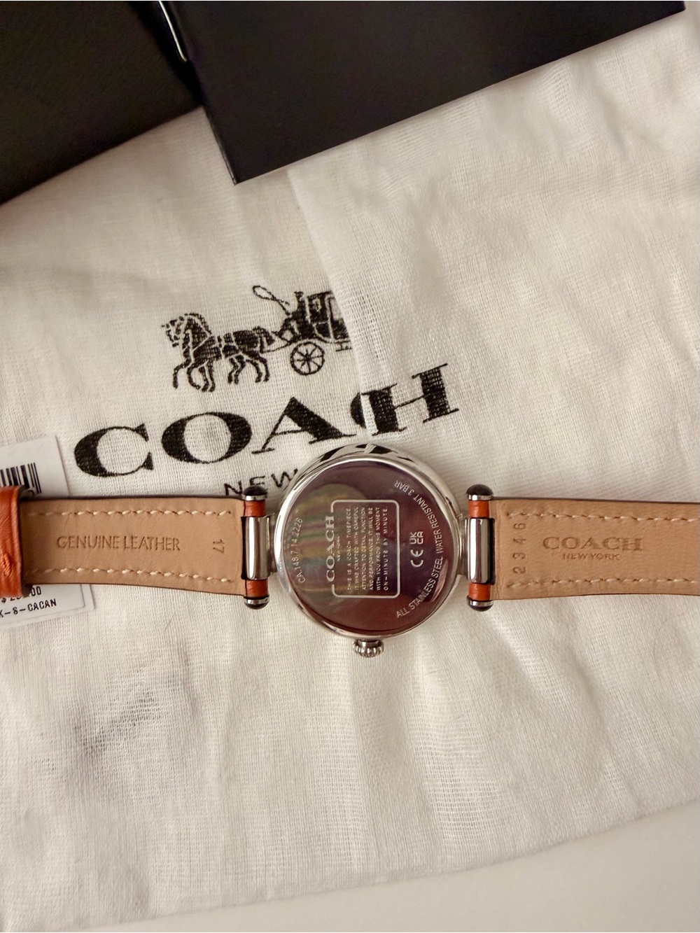 Coach Cary Watch with leather strap - Picture 7 of 9